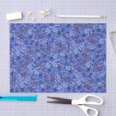 Papier de soie de soie bleu d'hortensia (Artisanat)