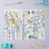 Papier de soie de soie botanique de fleurs (Artisanat)