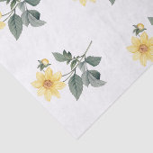 Papier de soie de soie botanique de fleurs (Détail)