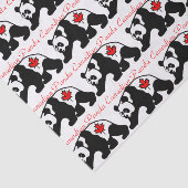 Papier de soie de soie canadien de panda (Détail)
