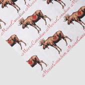 Papier de soie de soie canadien d'orignaux (Détail)