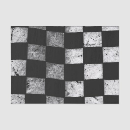 Papier de soie de soie Checkered de drapeau (Recto)