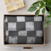 Papier de soie de soie Checkered de drapeau (Cadeau)