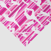 Papier de soie de soie Cheerleading rose fait sur (Détail)