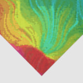 Papier de soie de soie crépusculaire d'arc-en-ciel (Détail)