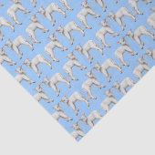 Papier de soie de soie d'agneau de bébé bleu (Détail)