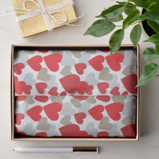 Papier de soie de soie d'amour (Cadeau)
