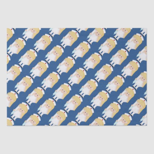 Papier de soie de soie d'amusement d'infirmière de (Recto)