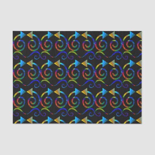 Papier de soie de soie d'art abstrait (Recto)