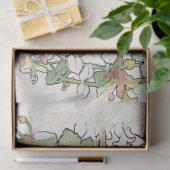 Papier de soie de soie d'art de fleurs de rose (Cadeau)