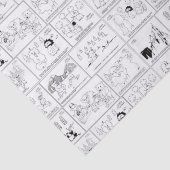 Papier de soie de soie de bandes dessinées de (Détail)