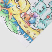 Papier de soie de soie de bébés de zoo (Détail)