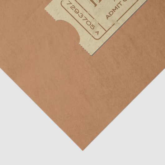 Papier de soie de soie de billet (Détail)