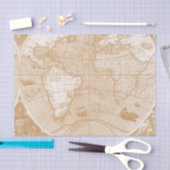 Papier de soie de soie de carte de Vieux Monde (Artisanat)