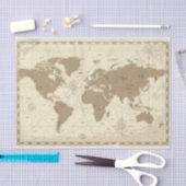 Papier de soie de soie de carte de voyage (Artisanat)