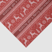 Papier de soie de soie de chandail de Noël (Détail)