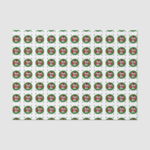 Papier de soie de soie de chien de chiwawa de Noël