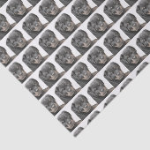 Papier de soie de soie de chien de rottweiler (Détail)