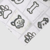 Papier de soie de soie de chien et de chat (Détail)