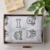 Papier de soie de soie de chien et de chat (Cadeau)