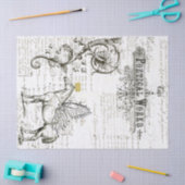 Papier de soie de soie de collage de Digitals de (Artisanat)