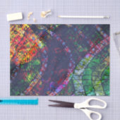 Papier de soie de soie de conception en verre (Artisanat)