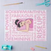 Papier de soie de soie de conscience de cancer du (Artisanat)