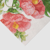 Papier de soie de soie de corail d'art de fleur de (Détail)