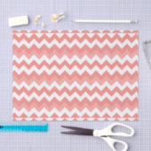Papier de soie de soie de corail de Chevron (Artisanat)