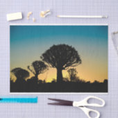 Papier de soie de soie de coucher du soleil de (Artisanat)