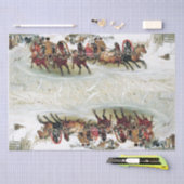 Papier de soie de soie de course de neige de (Artisanat)