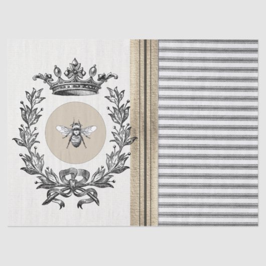 Papier de soie de soie de coutil d'abeille de (Recto)