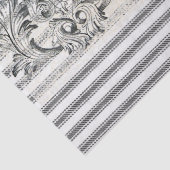 Papier de soie de soie de coutil de monogramme de (Détail)