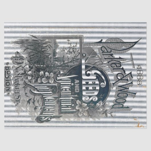 Papier de soie de soie de coutil de sac de graine (Recto)