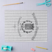 Papier de soie de soie de coutil français - noir (Artisanat)