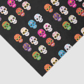 Papier de soie de soie de crâne de sucre (Détail)