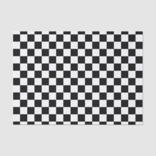 Papier de soie de soie de damier