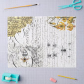 Papier de soie de soie de Decoupage d'abeille de (Artisanat)