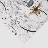 Papier de soie de soie de Decoupage d'abeille de (Détail)