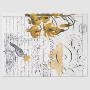 Papier de soie de soie de Decoupage de collage de