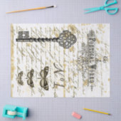 Papier de soie de soie de Decoupage de collage de (Artisanat)