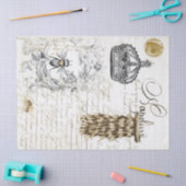 Papier de soie de soie de Decoupage de manuscrit (Artisanat)