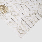 Papier de soie de soie de Decoupage de manuscrit (Détail)