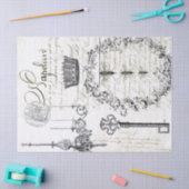 Papier de soie de soie de Decoupage de manuscrit (Artisanat)