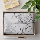 Papier de soie de soie de Decoupage de manuscrit (Cadeau)