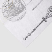 Papier de soie de soie de Decoupage de manuscrit (Détail)