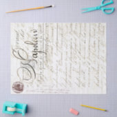 Papier de soie de soie de Decoupage de manuscrit (Artisanat)