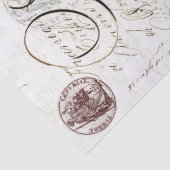 Papier de soie de soie de Decoupage de manuscrit (Détail)