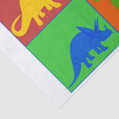 Papier de soie de soie de dinosaure de jouet (Détail)