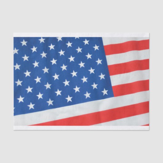 Papier de soie de soie de drapeau américain (Recto)